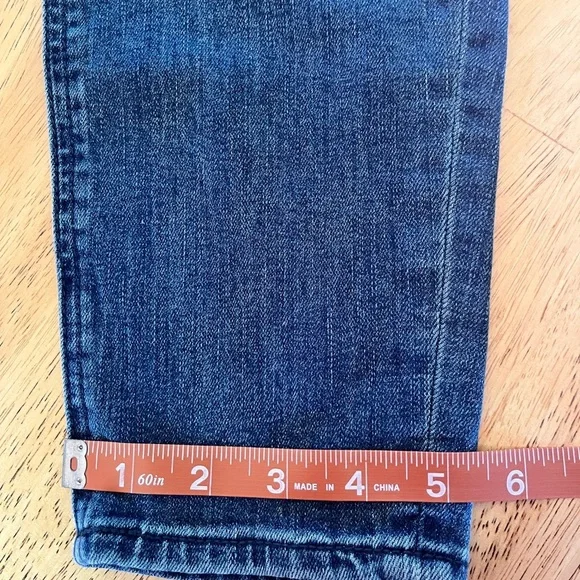 Free People Fishnet Skinny Jean in Tupelo Blue Size 26 With Button Fly - Picture 12 of 12